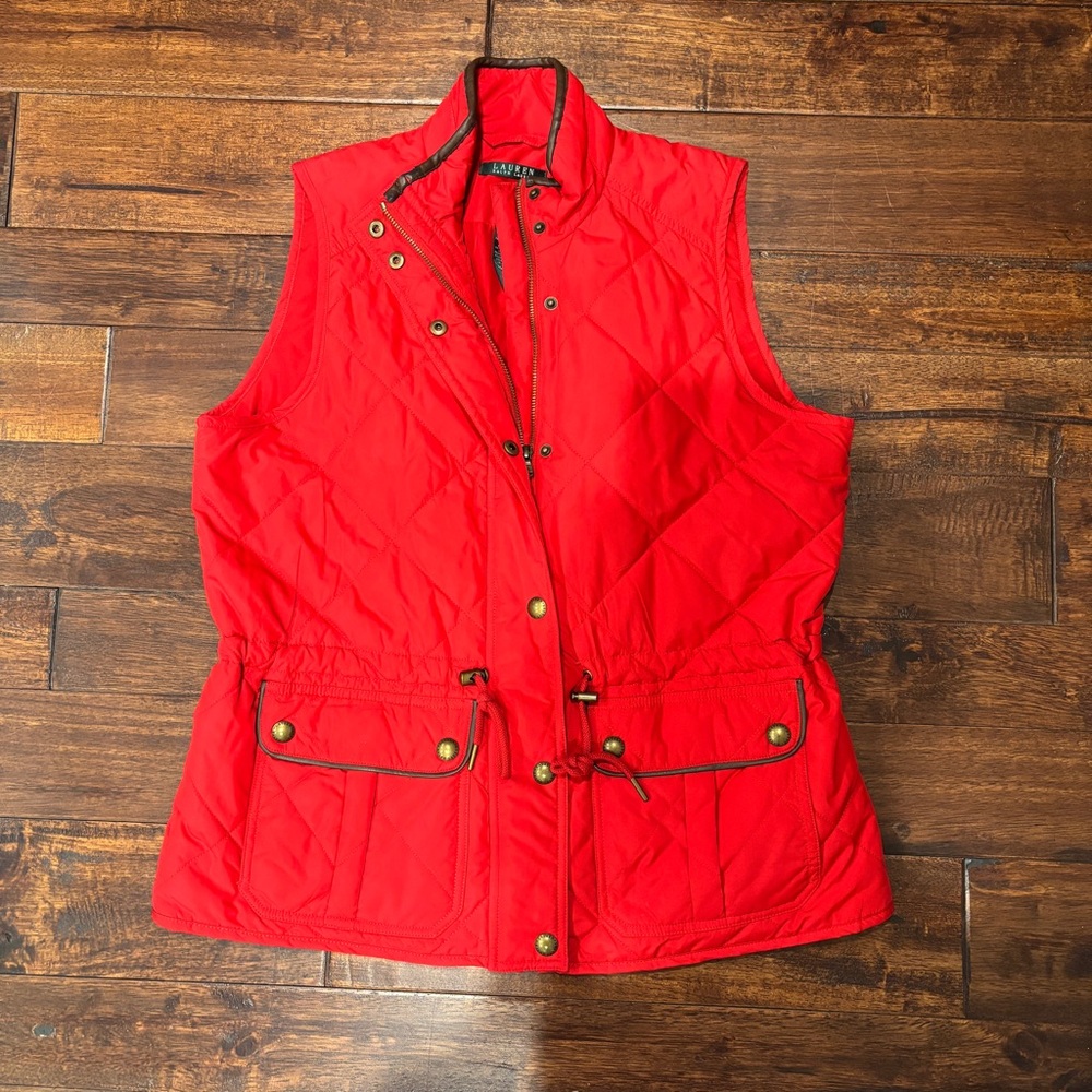 LAUREN Ralph Lauren | Red Quilted Women's Vest